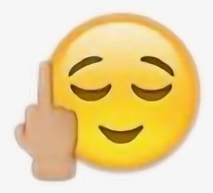 #emojis #fuckyou - Emoticon Iphone, HD Png Download, Transparent PNG