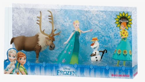 Coffret 4 Figurines Reine Des Neiges - Ana Si Elsa Olaf Sven, HD Png Download, Transparent PNG