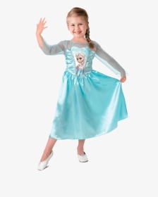Robe Elsa 3 A 4 Ans La Reine Des Neiges - Vestido Sencillo De Frozen, HD Png Download, Transparent PNG