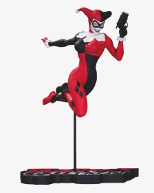 Harley Quinn Red, White & Black 7” Statue By Terry - Harley Quinn Red White & Black Statue, HD Png Download, Transparent PNG