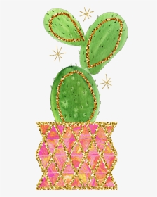 #freetoedit #ftestickers #cactus #glitter #watercolor - Barbary Fig, HD Png Download, Transparent PNG
