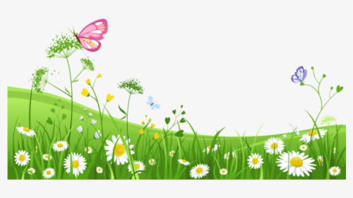 Free Png Download Grass With Butterfliespicture Png - Grass Background Clipart Png, Transparent Png, Transparent PNG
