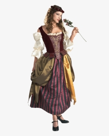 Womens Deluxe Renaissance Maiden Costume - Renaissance Costumes For Women, HD Png Download, Transparent PNG