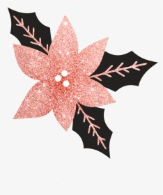 #ftestickers #christmas #decoration #flower #rosegold - Rose Gold Christmas Png, Transparent Png, Transparent PNG