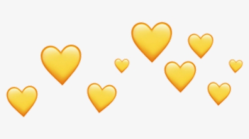#yellow #heart #hearts #crown #heartcrown #amarillo - Ice Cream, HD Png Download, Transparent PNG