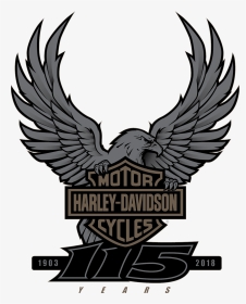Harley Davidson 115th Anniversary Logo, HD Png Download, Transparent PNG