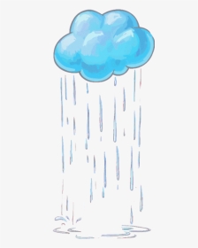 #art #cloud #rain #raincloud #stickers - Cartoon Transparent Background Rain, HD Png Download, Transparent PNG