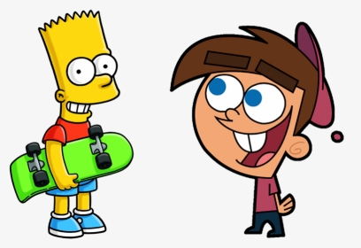 Bart Simpson And Timmy Turner By Arthony70100 - Timmy Turner Trans Girl, HD Png Download, Transparent PNG