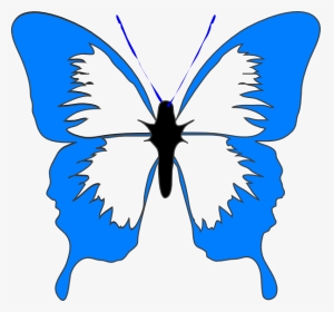 Blue Butterfly Svg Clip Arts - Green Butterfly Clip Art, HD Png Download, Transparent PNG