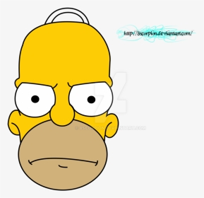 Homer Simpson Face Png, Transparent Png, Transparent PNG