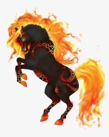 Horse Ghoray Shah Fire - Horse With Demon Wings, HD Png Download, Transparent PNG