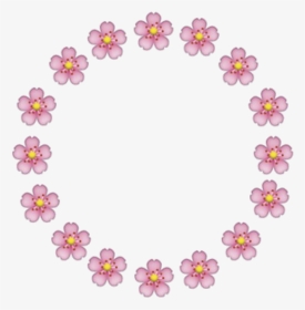 #circle #emojicircle #flowercircle #tumblrcircle #flowers - Iphone Aesthetic Emojis Png, Transparent Png, Transparent PNG