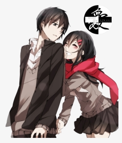 Anime Couple Black Hair, HD Png Download, Transparent PNG
