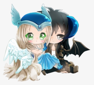 Anime Chibi Couple, HD Png Download, Transparent PNG
