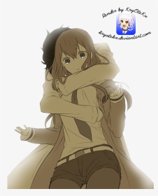 Forum - Anime Couple Hug From Behind, HD Png Download , Transparent Png  Image - PNGitem