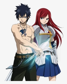 Gray And Erza Love Team - Gray Fullbuster And Erza Scarlet, HD Png Download, Transparent PNG