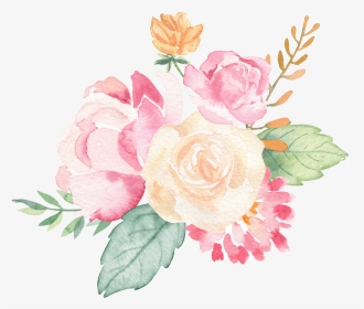 #flowers #floral #watercolor #watercolour #boquet #flower - Floribunda, HD Png Download, Transparent PNG