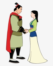 Mulan & Shang Together Clipart - Mulan And Li Shang, HD Png Download, Transparent PNG