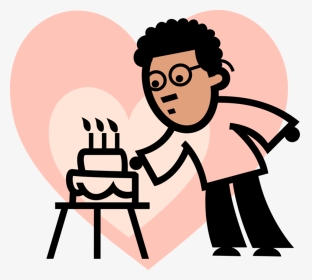 Vector Illustration Of African American Birthday Boy - Accountant Cartoon, HD Png Download, Transparent PNG