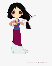 Mulan Drawing Ink - Mulan Chibi, HD Png Download, Transparent PNG