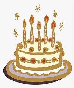 Hand Drawn Birthday Cake Png Download - Birthday, Transparent Png, Transparent PNG