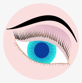 Devils Eyes Clip Art Download - Lashes In Circle Icon Clipart Transparent, HD Png Download, Transparent PNG
