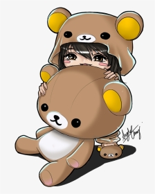 Foto De Best 53 Rilakkuma Transparent Background On - Cute Anime Teddy Bear, HD Png Download, Transparent PNG