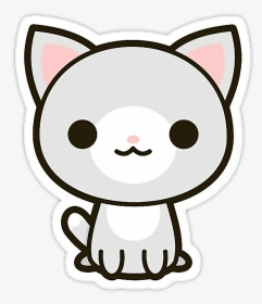Stickers Kawaii Png Clipart , Png Download - Kawaii Cute Cat Drawing, Transparent Png, Transparent PNG