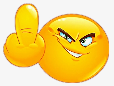 #fuckyou😂😂😂😂😂 Y Comprobado #emoji #smile #ftestickers - Middle Finger, HD Png Download, Transparent PNG