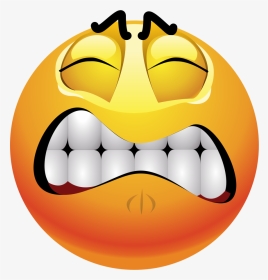 Frustrated Emoji 225 Decal - Frustrated Face Clip Art, HD Png Download, Transparent PNG