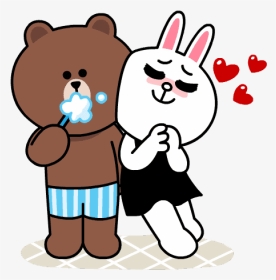 Brown & Cony Sweet Love - Brown & Cony's Lonely Hearts Date, HD Png Download, Transparent PNG
