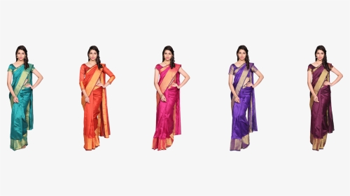 Madhuri 5 Cotton Silk Saree - Sari, HD Png Download, Transparent PNG