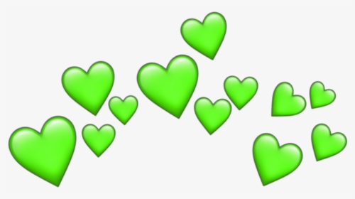 #crown #dudahmt #tumblr #coração #heart #emoji #verde - Yellow Heart Emoji Png, Transparent Png, Transparent PNG