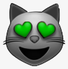 #catemoji #cat #hearteye #hearteyes #heartemoji #kitty - Smiley, HD Png Download, Transparent PNG