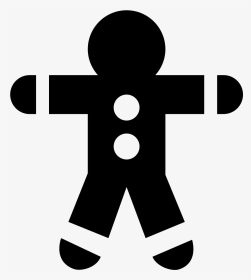 Gingerbread Man Icon, HD Png Download, Transparent PNG