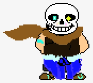 Sans Shrugging Sprite (kamuisenketsu) - Outer Sans Pixel Art - Free  Transparent PNG Clipart Images Download