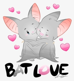Cute Bats In Love, HD Png Download, Transparent PNG