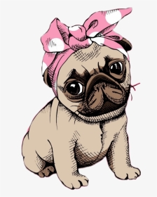 #girly #cute #sticker #pink #tumblr #beach #vibes #cute - Dibujos De Perritos Cute, HD Png Download, Transparent PNG