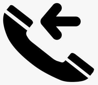 Incoming Call Interface Symbol With Telephone Auricular - Icono Llamada Entrante Png, Transparent Png, Transparent PNG