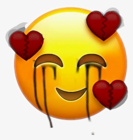 #emoji #sad #sadlove #imoji - Face Ios Heart Emoji, HD Png Download, Transparent PNG