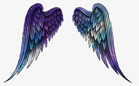 #wings #angel #angelwings #space #galaxy #stars #star - Transparent Galaxy Angel Wings, HD Png Download, Transparent PNG