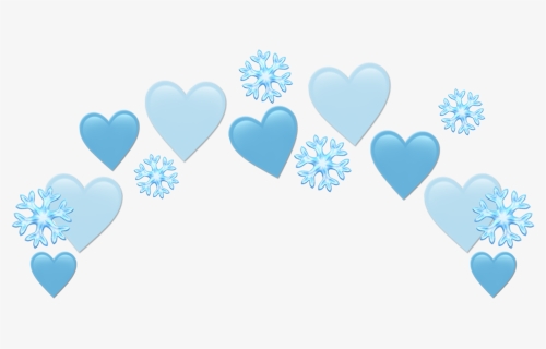 #heartjoon #blue #heartcrown #heart #crown #emojicrown - Heart, HD Png Download, Transparent PNG