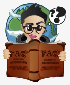 Cash Home Buyers Hub Guy Reading Faq - Cartoon, HD Png Download, Transparent PNG
