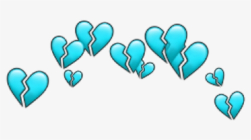 #cyan #turquoise #blue #aqua #hearts #heart #heartbroken - Illustration, HD Png Download, Transparent PNG