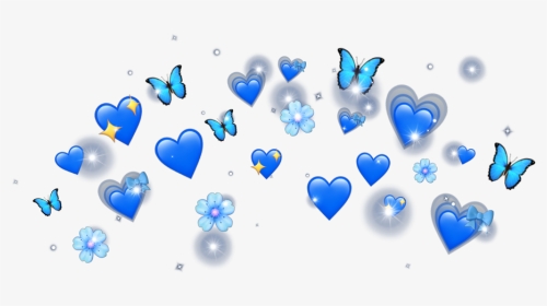 #emoji #blue #crown #heartemoji - Heart, HD Png Download, Transparent PNG
