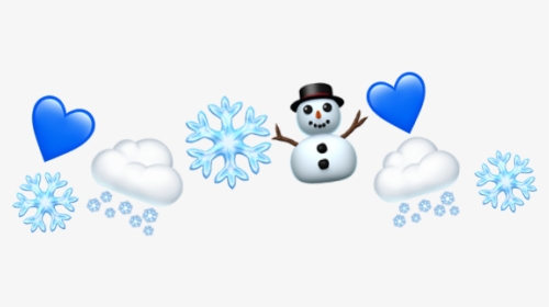 #snow #crown #snowman #christmas #snowflakes #cute, HD Png Download, Transparent PNG