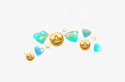 #crown #emoji #blue #deco #turquoise #freetoedit #cute - Illustration, HD Png Download, Transparent PNG