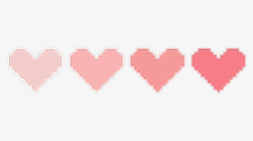 #hearts #heart #pixel #pink #tumblr #pixelart #corazones - Pink Heart Pixel Art, HD Png Download, Transparent PNG