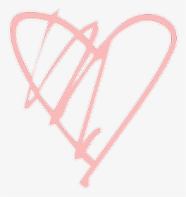 #heart #hearteu #pink #pinkheart #png #tumblr #overlay - Doodle Pink Heart Png Hd, Transparent Png, Transparent PNG