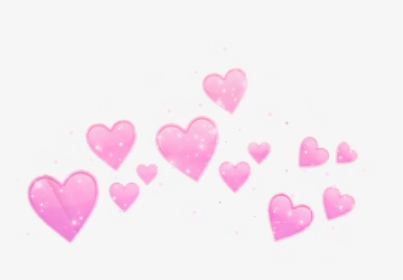 #hearts #heart #crowns #crown #heartcrown #pink #glitter - Corona De Corazones Png, Transparent Png, Transparent PNG